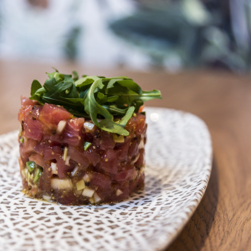 Tartar de atún fresco macerado