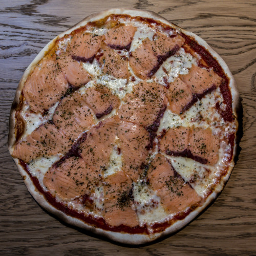 Pizza salmón